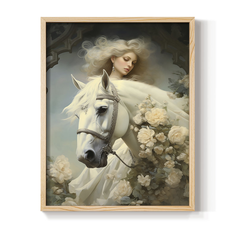 Reproduction encadrée WOMEN Series CMXLVI - bois massif, Naturel, H 15 po x l 12 po