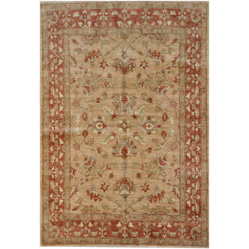 Tapis en laine noué à la main Oushak Ephrain
