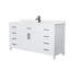 Beckett 66" Freestanding Single Bathroom Vanity with Cultured Marble Top-237132384-245638944-245638945