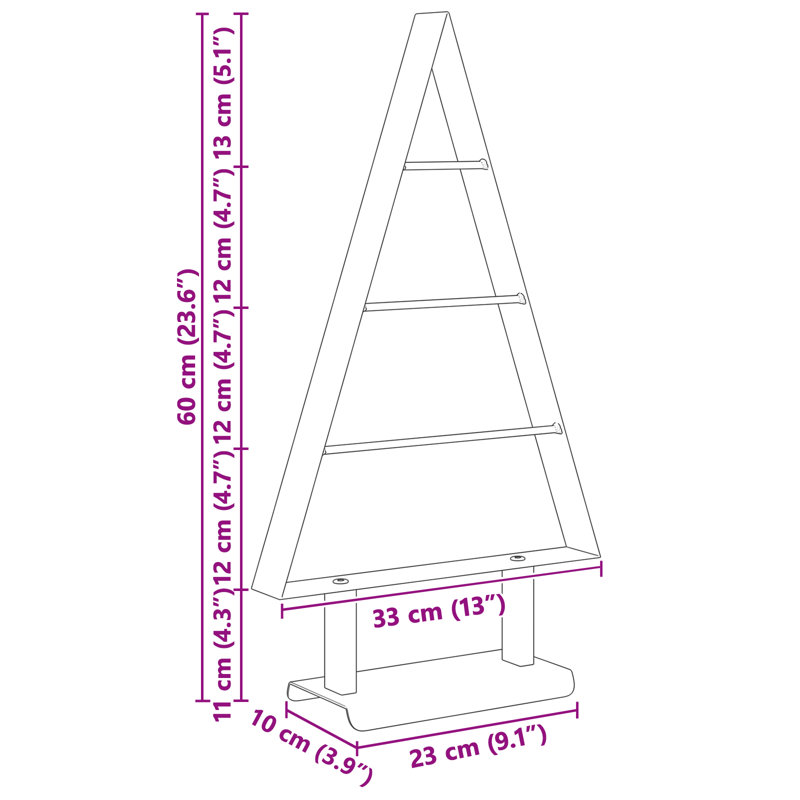60cm H Artificial Christmas Tree