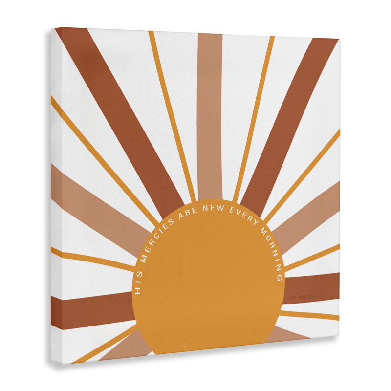 «His Mercies Every Morning Canvas», conception par SD Graphics Studio, H 36 po x l 36 po