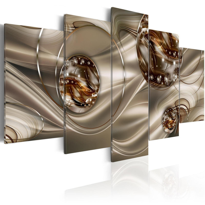 " Enchanted Bronze " 5 - Pieces, 40" H x 80" W x 0.7" D