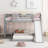 Over  Bunk Bed With Slide And Ladder-758513007