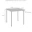 Table d'appoint en acier Apruva