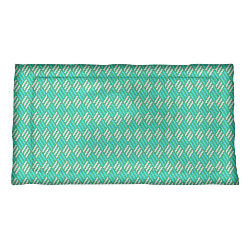 Taie décorative Katelyn Elizabeth, Très grand, Polyester, Vert / Sarcelle