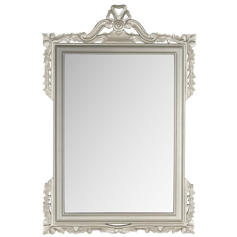 Kazbek Engineered Wood Wall Mirror, Pewter