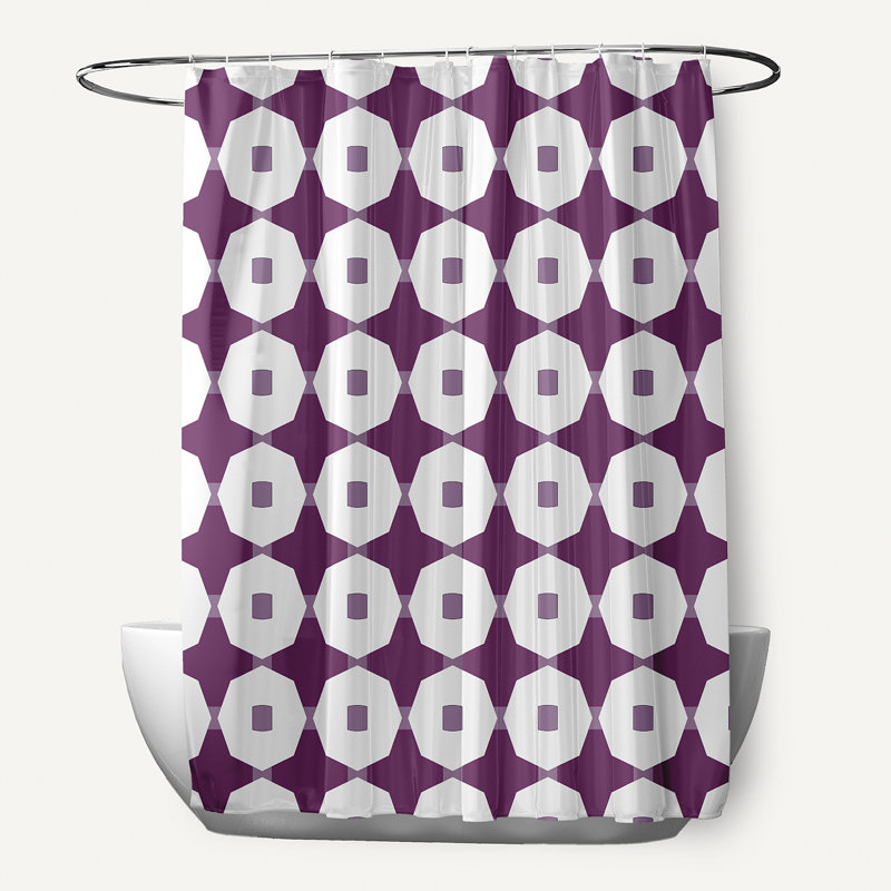 Rideau de douche Ayasha, Mauve