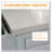 57" Rolling Kitchen Island with Stainless Steel Top-746627620