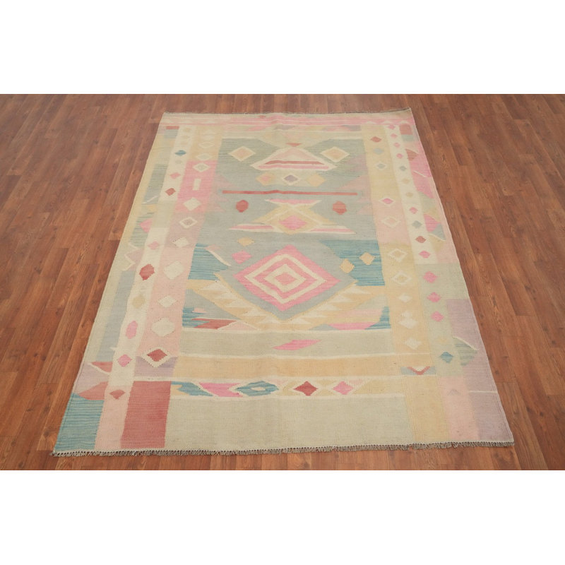 Tapis tissé à plat géométrique 5 x 7