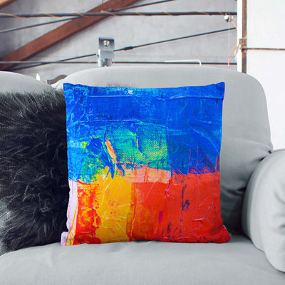 Abstract Square Throw Cushion