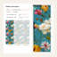 Papier peint floral sarcelle, décoration murale moderne amovible