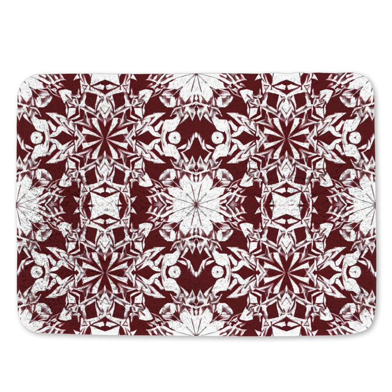 Tapis de bain en microfibre / microsuède Darvousha, L 17 po