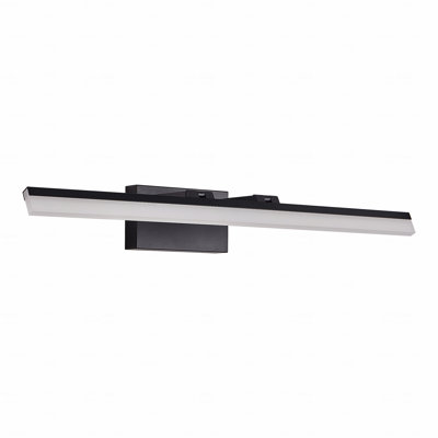 32 Inch Modern Style With Led Light Function For Bathroom Use Vanity Light Fixture Fixture – Sleek In Black Finish Metal Material Metal Wall Light For Mirror, Dressing Room Or Sink Area