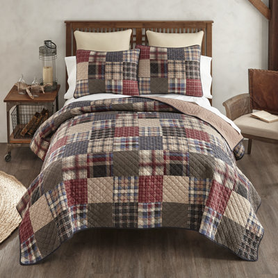 Donna Sharp Ranger Pieced Cotton 3PC King Quilt Set