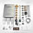 35"L x 12"W Flush-Mount Luxury Thermostatic Shower System with 3 Body Jets and Storage Shelf-106296452