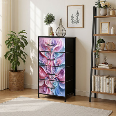 Commode de rangement verticale 4 tiroirs