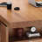 Burlywood Rectangular Solid Wood Executive Desk-522340430