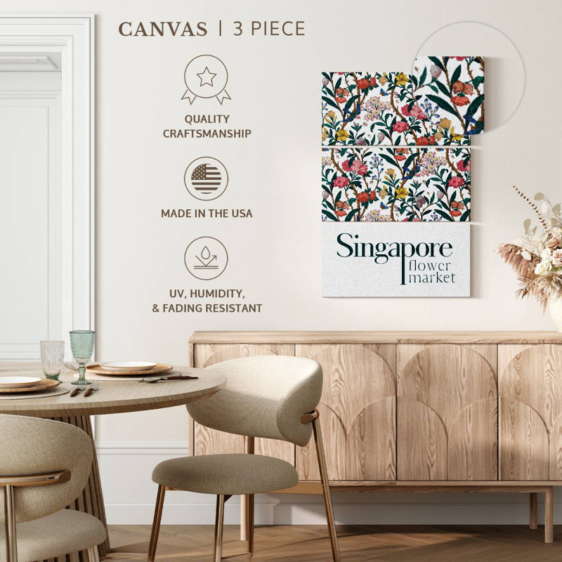 Affiche du marché aux fleurs Harnek, H 74 po x l 48 po