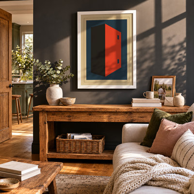 Geometric Block Industrial - Framed Print