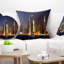 New York Skyline at Night - oreiller imprimé paysage urbain-29854866-29828207