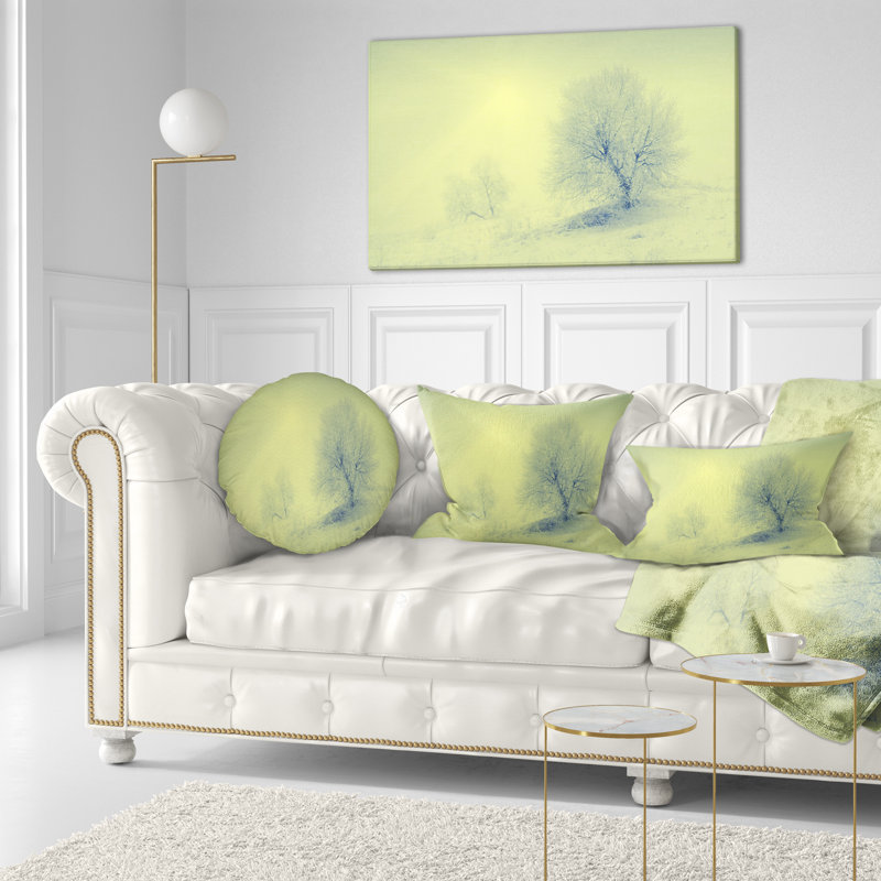 Coussin lombaire imprimé Winter Snow Valley