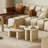 Modern simple cream style coffee table