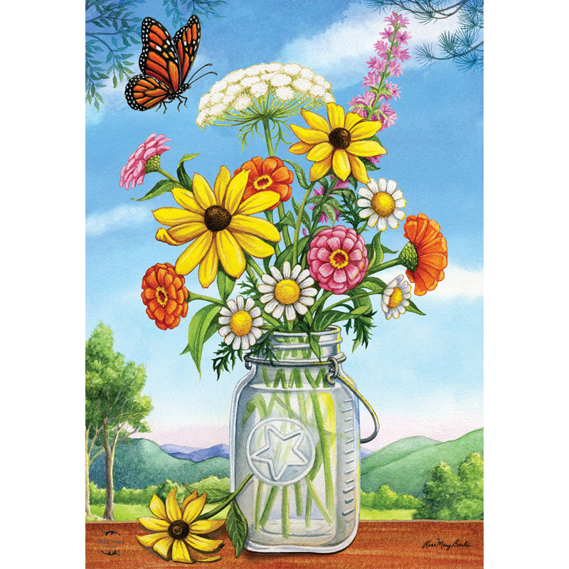 Drapeau de jardin Sunshine Bouquet Spring