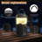 Integrated LED Outdoor Lantern: 3-in-1 Rechargeable Camping Lantern with Bluetooth Speaker, Type-C & USB Charging Ports, Collapsible Portable Lantern Flashlight for Hiking, Camping, and Emergency Use-108771706