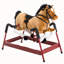 Cheval à bascule en peluche pour enfants avec sons interactifs et rembourrage doux pour une expérience de monte réaliste
