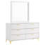 Commode 6 tiroirs avec miroir