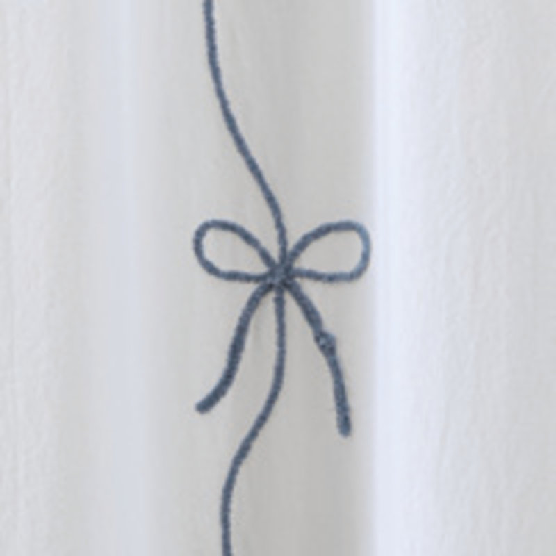 Rideau de douche Peri Home Sasha Bows 72 X 72, Bleu