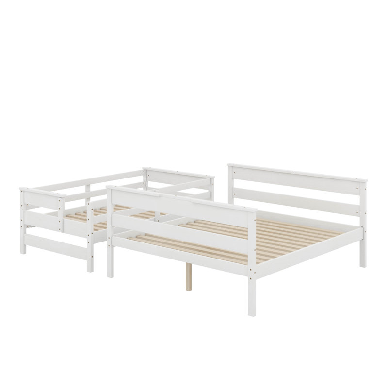 Twin XL Over Queen Bunk Bed With Ladder