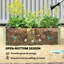 Outsunny 216L Raised Garden Bed, Light Grey-532608658