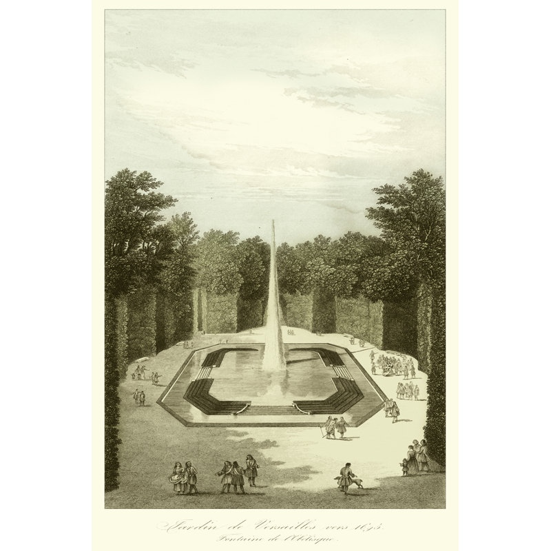 Garden At Versailles IV by Vision Studio - Wrapped Canvas Painting, 46cm H x 30cm W x 3.8cm D