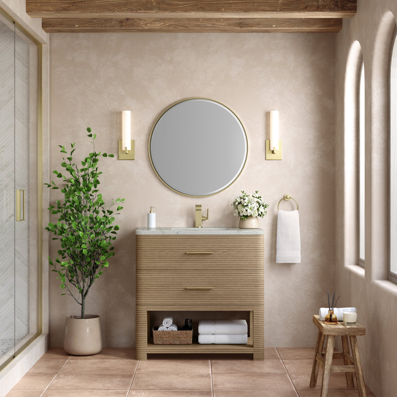 Lucian 36'' W Single Vanity, Victorian Silver