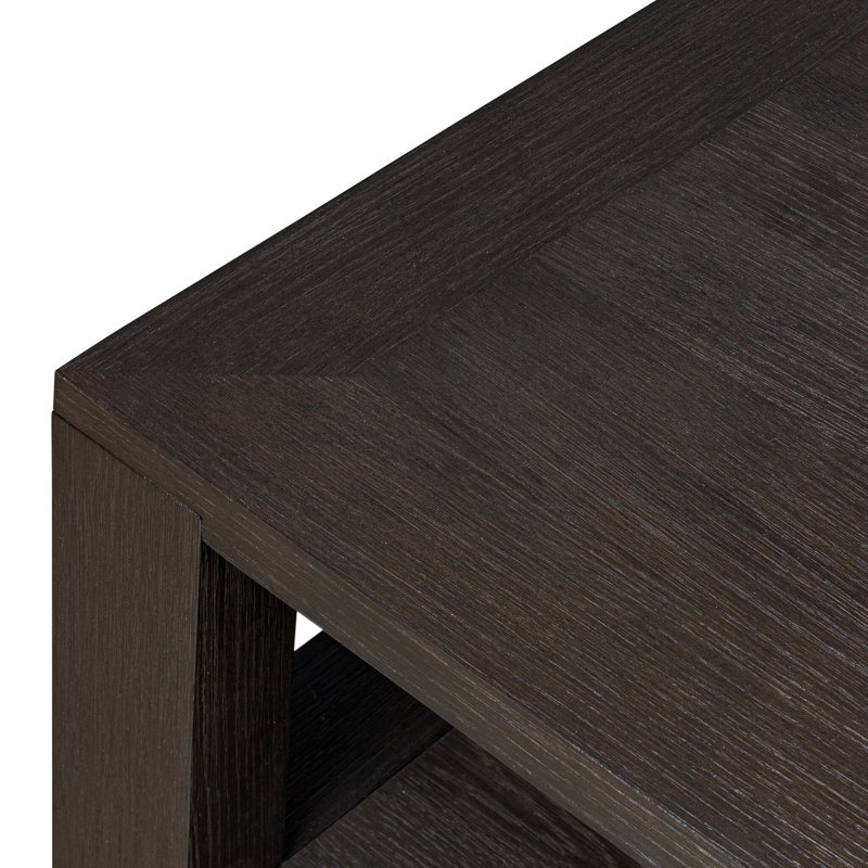Thomas Square Coffee Table-Dark Anthracite Oak, Dark Anthracite Oak