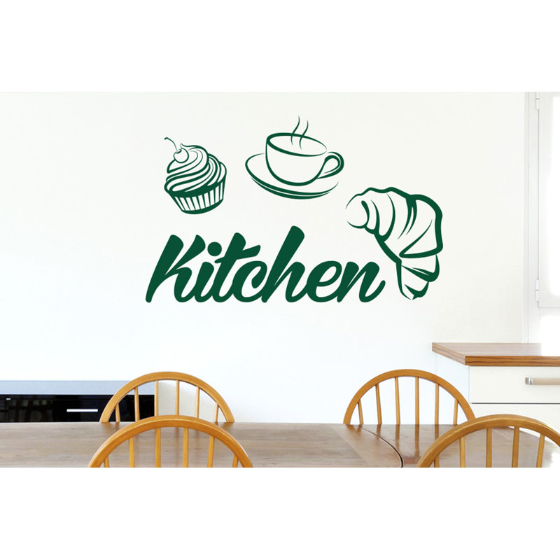 Food & Beverage Wall Decal, Dark Green