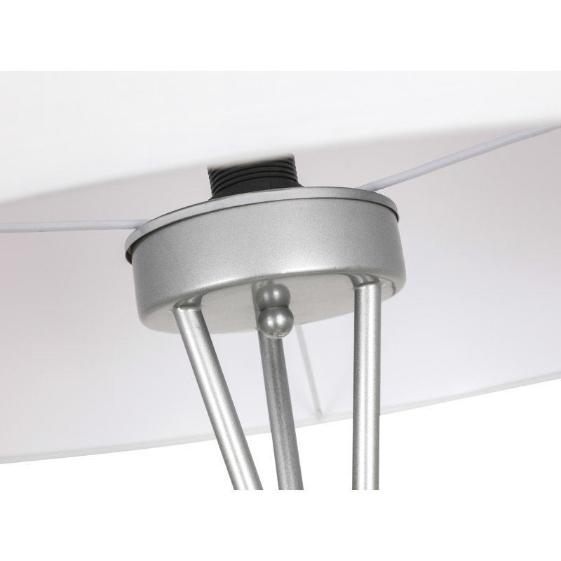 Lampe sur pied Barfield de 66 po, Argent