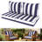 Fade Resistant Outdoor Chair Cushions Set Of 2, Deep Seat Patio Cushions 24 X 28 With Removable Cover, 28D High Resilience Foam Replacement Outdoor Seat Cushions With For Sofa, Adirondack Chair, Sectional,Khaki-124896515-124896510