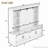 The multifunctional entryway cabinet features sliding rails for ample storage space, cleverly combining a storage unit with a tree-shaped entryway design. Ideal for living rooms and hallways,White-2005669195