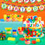 Block Block Decorations, 53 pièces Blocs de construction, ensemble de décorations d'anniversaire