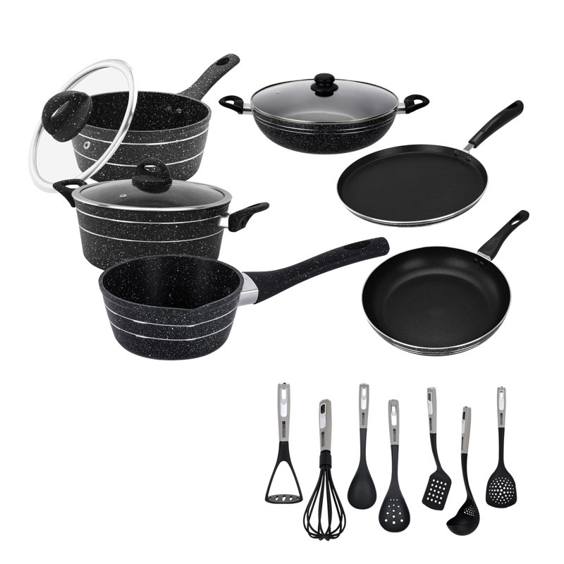 ROYALFORD Non-Stick Cookware & Utensil Combo Set, 6