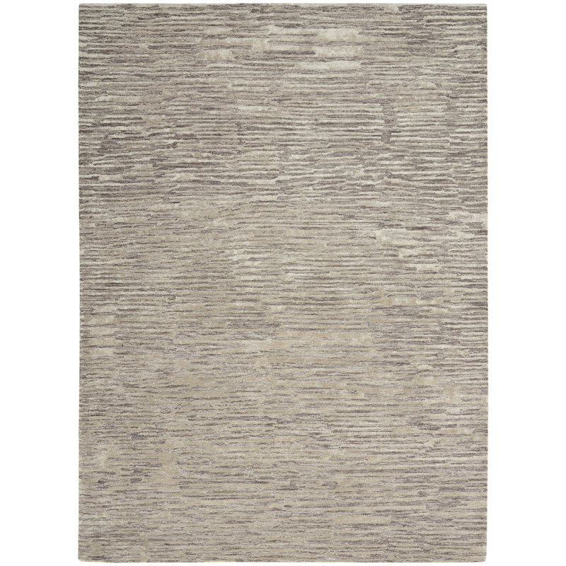 CK010 LINEAR Striped Hand Woven Area Rug, Rectangle 236 x 297cm