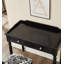 Black Retro Desk with Two Drawers