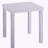 White glossy chrome bedside cabinet