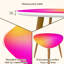 Ensemble de 2 tables basses gigognes Triangle