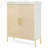 35.43" White & Gold 6-Tier Entryway Shoe Storage Cabinet with Doors-1690423504