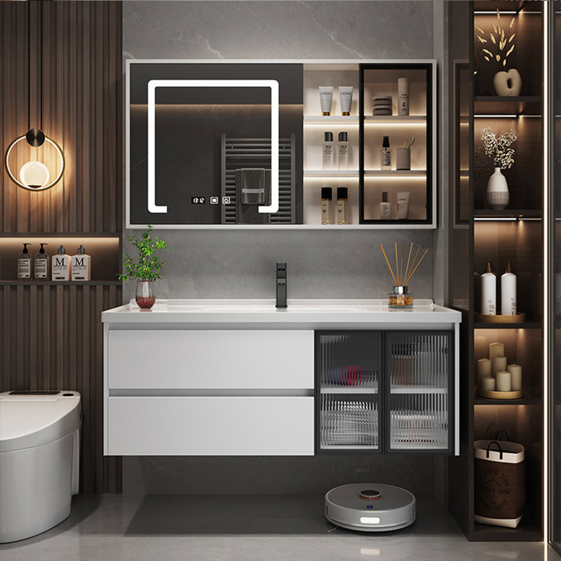 Simple bathroom cabinet.