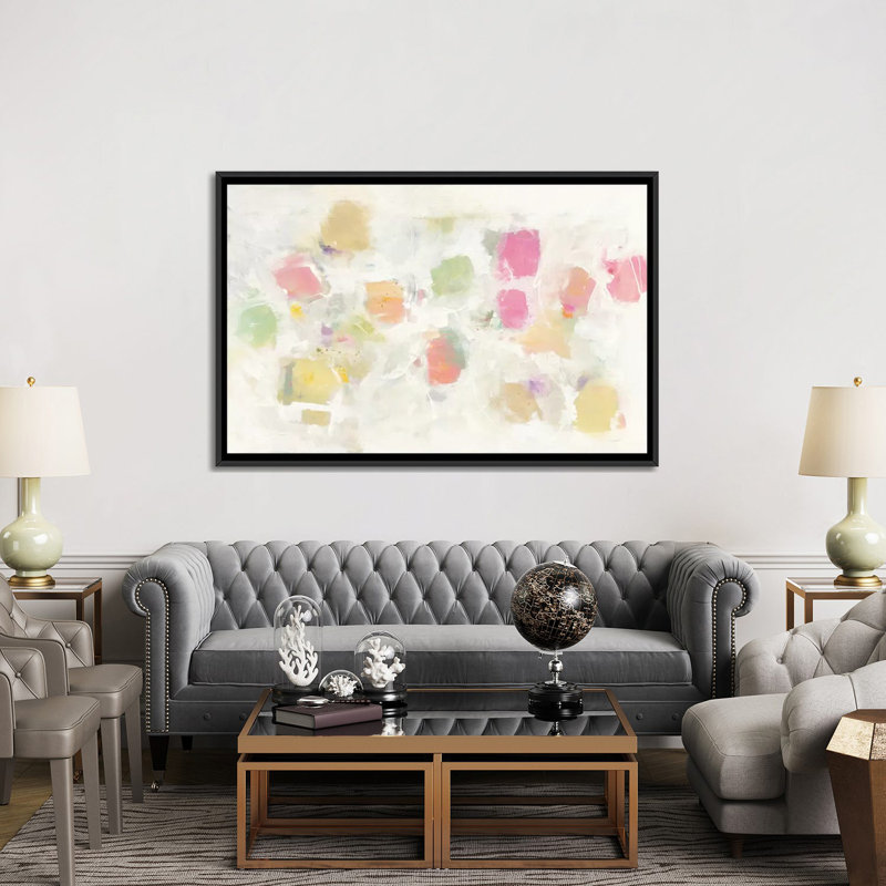 « lévitation », impression sur toile tendue, H 18 po x l 26 po x P 1,5 po, Toile encadrée noire, Pas de tapis