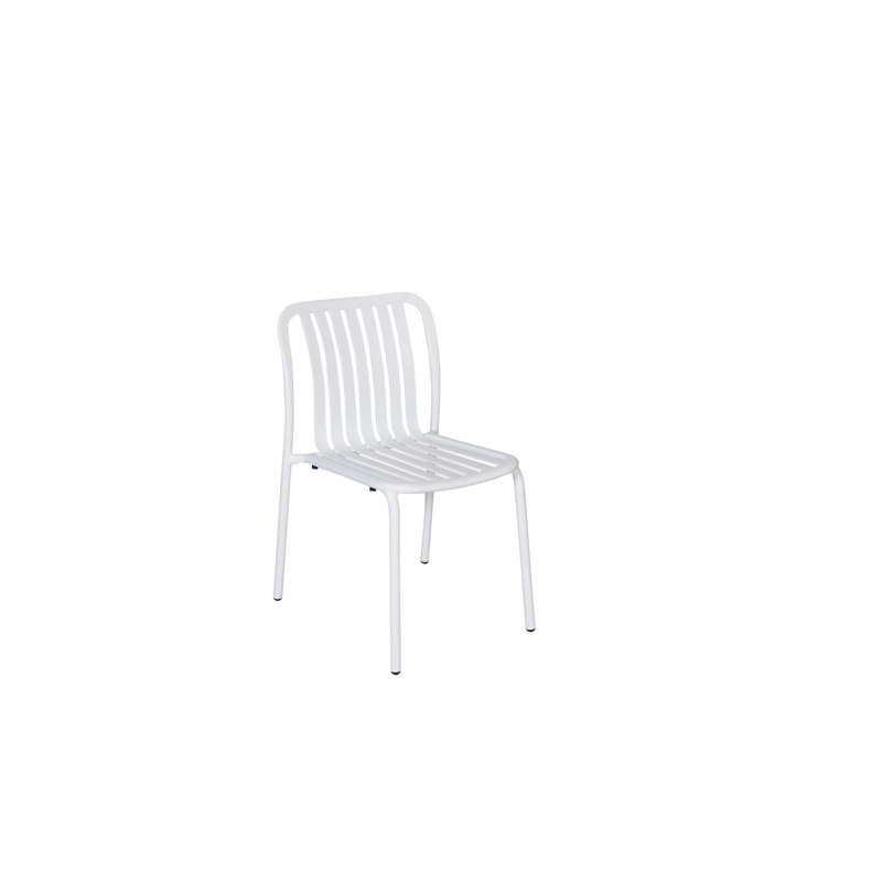 Chaise d'appoint empilable Key West, Blanc